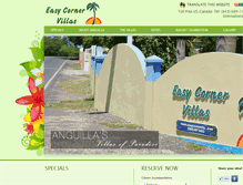 Tablet Screenshot of easycornervilla.com